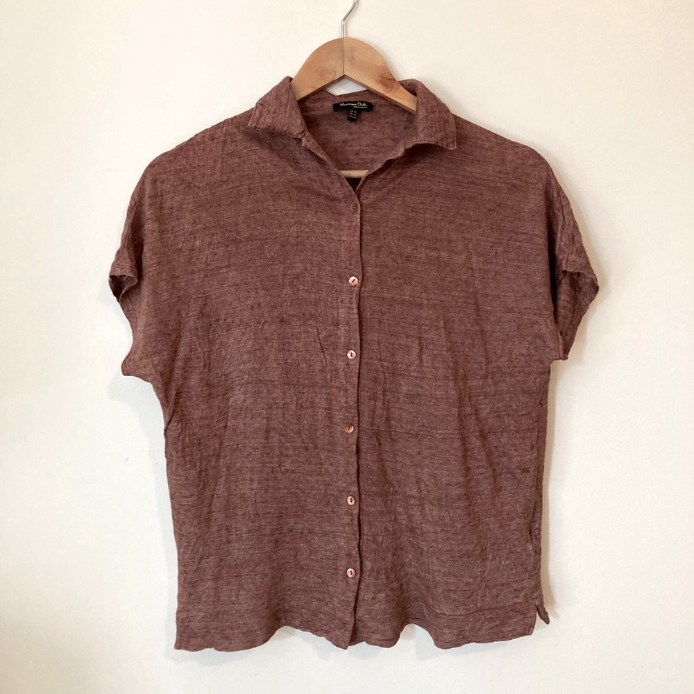 Massimo Dutti 100% linen polo